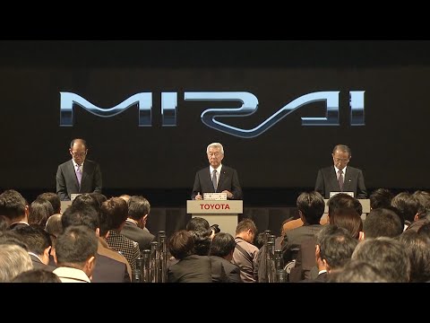Japan Launch Event for Toyota 'Mirai' Fuel Cell Sedan