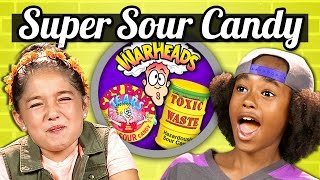 KIDS vs. FOOD - SOUR CANDY CHALLENGE KIDS vs. FOOD - SOUR CANDY CHALLENGE