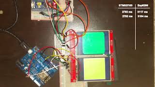 Esp8266 Vs Stm32 Tft Library Performance Test