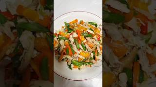 Oseng Wortel Buncis Ayam Suwir