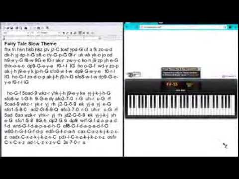 virtual piano sheet music anime