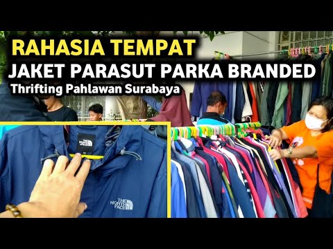 Banyak di cari The North Face (TNF ) jaket parasut parka brand top thrifting tugu pahlawan surabaya