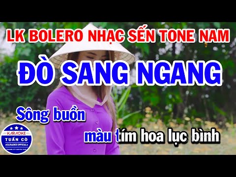 Karaoke Liên Khúc Bolero Nhạc Sến 2021 Tone Nam | Đò Sang Sang | Đêm Mưa Nhớ Mẹ