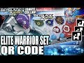QR CODES DRACIEL ELITE WARRIOR SET + COLLAB C/ ZANKYE! BEYBLADE BURST APP QR CODES