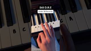 Iconic! #snoopdogg #stilldre #piano #pianomusic #tutorial #lessons #pianotutoria