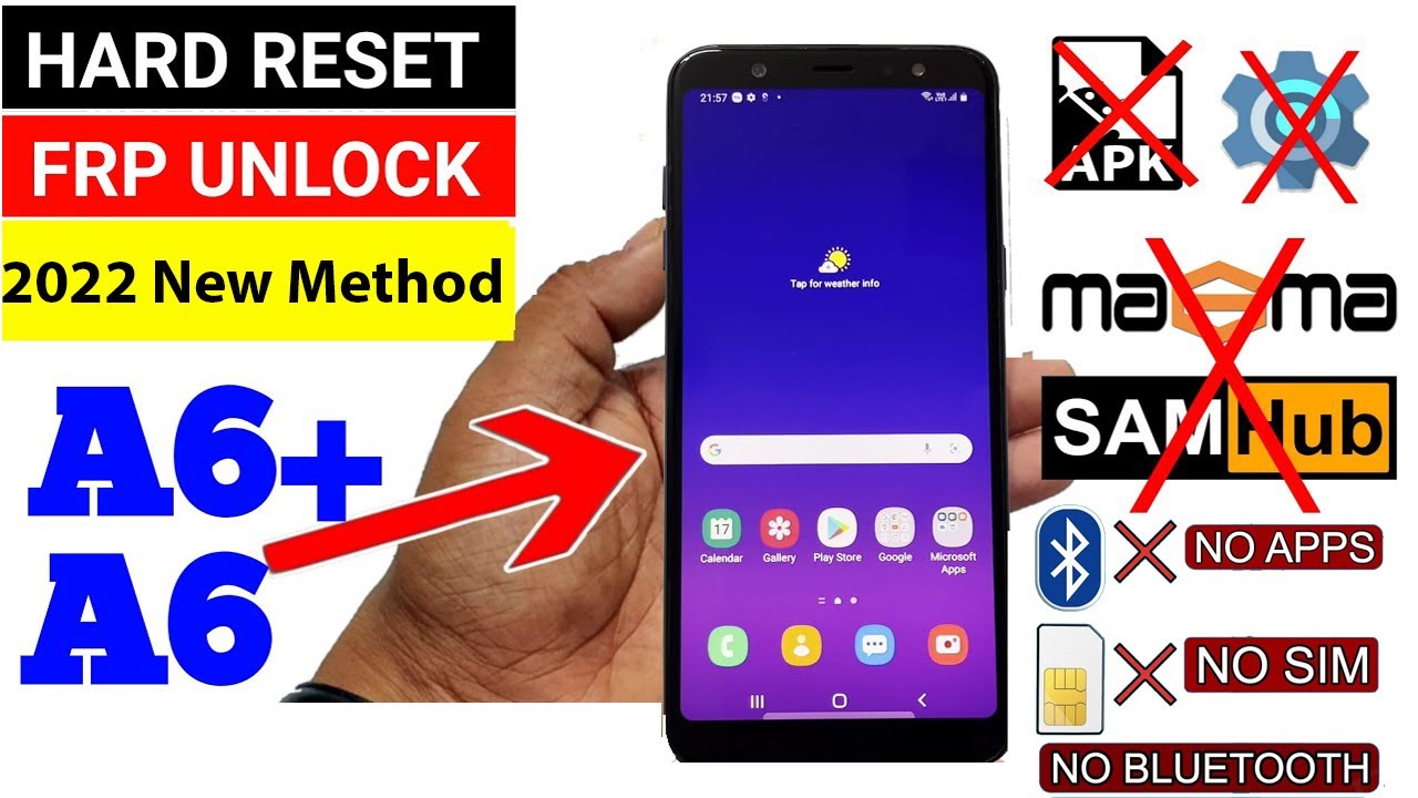 Samsung Galaxy A6/A6 Plus FRP Bypass android 10 U5 NO Samsung Galaxy A6/A6 Plus FRP Bypass android 10 U5 NO