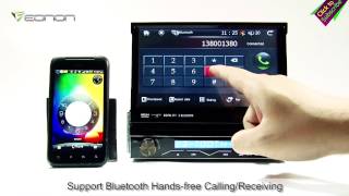 Eonon G1311 1 Din 7 Inch Ultra-Thin Digital Screen Car Dvd Gps Arm Processor