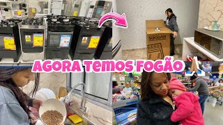 Nosso Fogão Chegou - Primeiro Jartar No Fogão Novo - Dia Real De Mãe Solo -