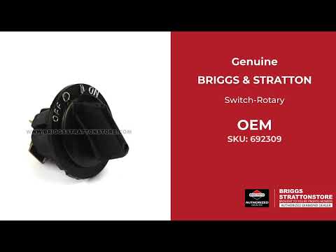 692309 Switch-Rotary - Briggs and Stratton - Genuine OEM Part 692309 Switch-Rotary - Briggs and Stratton - Genuine OEM Part