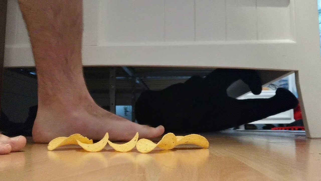 Brutal cock crush footjob with strappy fan xxx pic