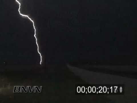 4/16/2004 Lightning Video. Lightning footage from northern Iowa at night
