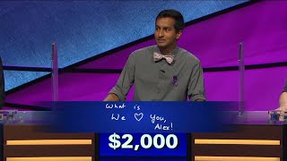 Jeopardy Host Alex Trebek Gets Emotional Over Contestants Answer