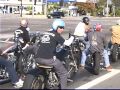 Choppers Take Off onto Freeway (Choppertown the Sinners Motorcycle DVD)