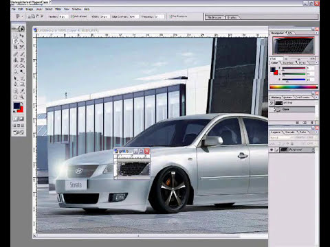 Photoshop Virtual Tuning Car Modding 2006 Hyundai Sonata