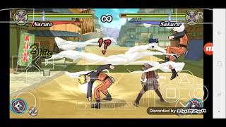 Naruto Vs Sakura Naruto Shippuden Ultimate Ninja Heroes 3 Ppsspp