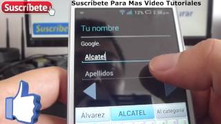 Alcatel Onetouch Pop C7 como inventar cuenta en google Español