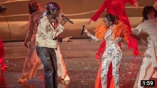 Rema Perform Calm Down With Dalia In Saudi Arabia Joy Award.