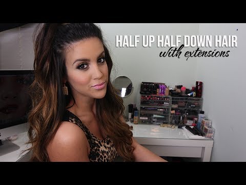 How To Do A Half Up And Half Down Hairstyle: Big Wavy Curls How To Do A Half Up And Half Down Hairstyle: Big Wavy Curls