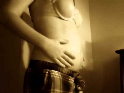 Bloating cute belly with coke mentos