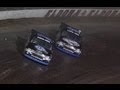 NASCAR Kyle Larson and Ryan Newman Battle During the Final Laps at Eldora