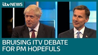 Boris Johnson And Jeremy Hunt Clash Over Brexit In Bruising Itv Debate Itv News