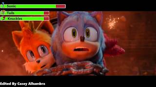 Sonic The Hedgehog 3 2024 Base Danger Scene With Healthbars