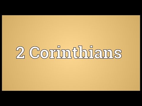 Header of 2 Corinthians