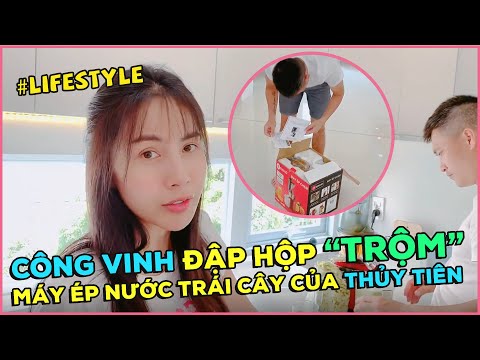 Công vinh đập hộp trộm máy ép nước trái cây của Thuỷ Tiên | #Stayhome and cooking #withme