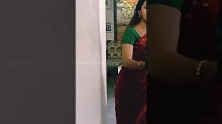 Neha Gowda Hot Curves In Red Saree