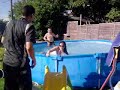 Naomi Being Chucked in the pool fully clothed