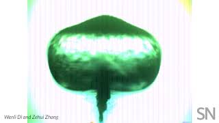 Watch a bubble form in a drop of liquid levitated with sound | Science News