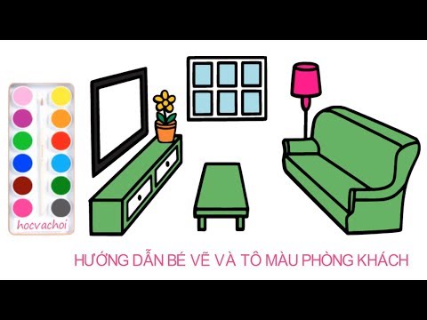 hướng dẫn vẽ phòng khách / vẽ tranh theo chủ đề