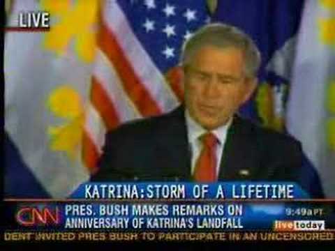 CNN anchor Kyra Phillips live potty break during President Bush speech:.