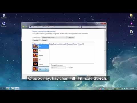 Hướng dẫn đổi hình nền máy tính vừa màn hình Full màn hình