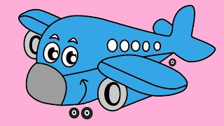 Mavi Uçak Nerdesin - Renkleri Öğreniyorum - Bebek Şarkıları - Çizgi Film