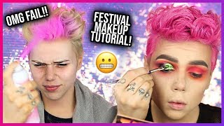 I TRIED DOING A FESTIVAL MAKEUP TUTORIAL & KINDA FAILED lol Ft. Hush Prism Airbrush Sprays I TRIED DOING A FESTIVAL MAKEUP TUTORIAL & KINDA FAILED lol Ft. Hush Prism Airbrush Sprays