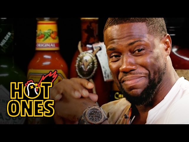 Kevin Hart Catches a High Eating Spicy Wings -