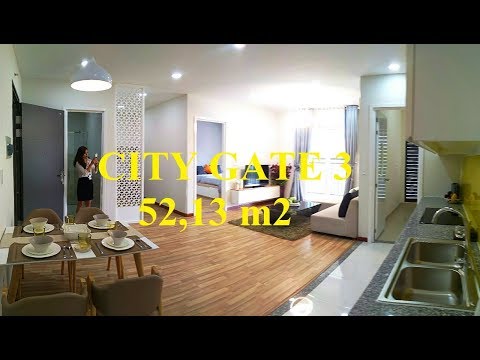 Dự Án Căn Hộ City Gate 3 | Nhà Mẫu Căn 52,13 m2 | 1 Phòng Ngủ