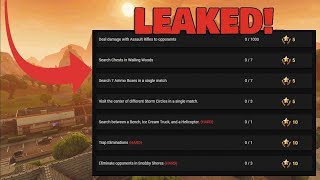 Fortnite Season 6 Week 1 Leaked Challenges