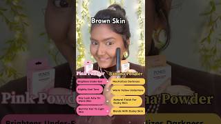Pink Vs Banana Powder On Brown Skin