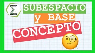 Que es un subespacio vectorial y su base visto geométricamente (22/113) | SUBESPACIOS VECTORIALES