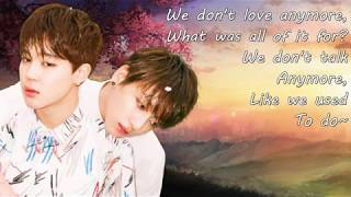 Jimin & Jungkook - We Dont Talk Anymore Lyric Video