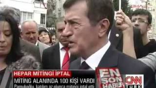 Pamukoğluna Mersin Şoku,Katılım Az Olan Miting İptal,Heparlı Dostlar Oyun Akpbdpye Gidecek