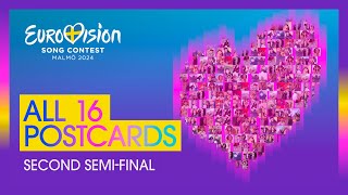 All 16 Postcards From The Second Semi-Final | Eurovision 2024 | #Unitedbymusic 🇸🇪