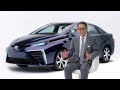 Akio Toyoda introduces Toyota's "Mirai" Fuel Cell Sedan