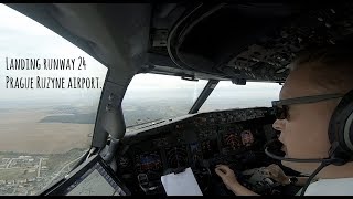 Approach And Landing Runway 24 Prague Ruzyne Airport Prg Lkpr