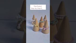 Cute Beaded Bow Rings Diy Tutorial Easy Beginner Jewellery Making Guide How To Make Rings At Home