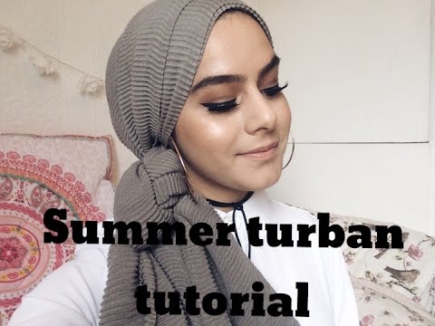 Summer Turban Tutorial No# 2 || Maryam Rana - YouTube