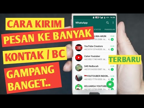 CARA KIRIM PESAN KE SEMUA KONTAK WHATSAPP | BROADCAST DI WHATSAPP