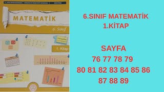 6.Sinif Matemati̇k Ders Ki̇tabi Sayfa 76 77 78 79 80 81 82 83 84 85 86 87 88 89 1.Ki̇tap